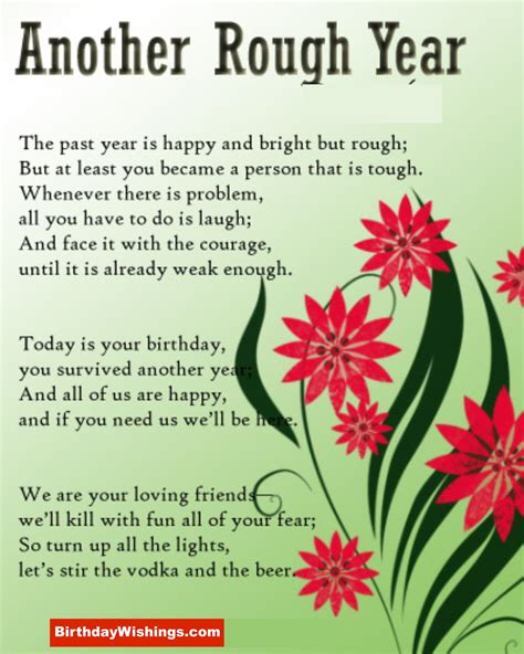 Birthday Poem For Friend Funny - health