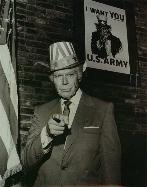 The man who modeled as Uncle Sam poses in front of the iconic poster ...