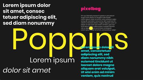 Poppins Font Free Download — Pixelbag Free Design Resources