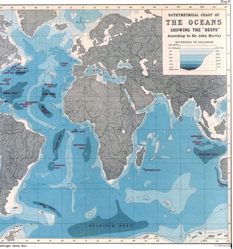 Ocean Map Depth - Wayne Baisey