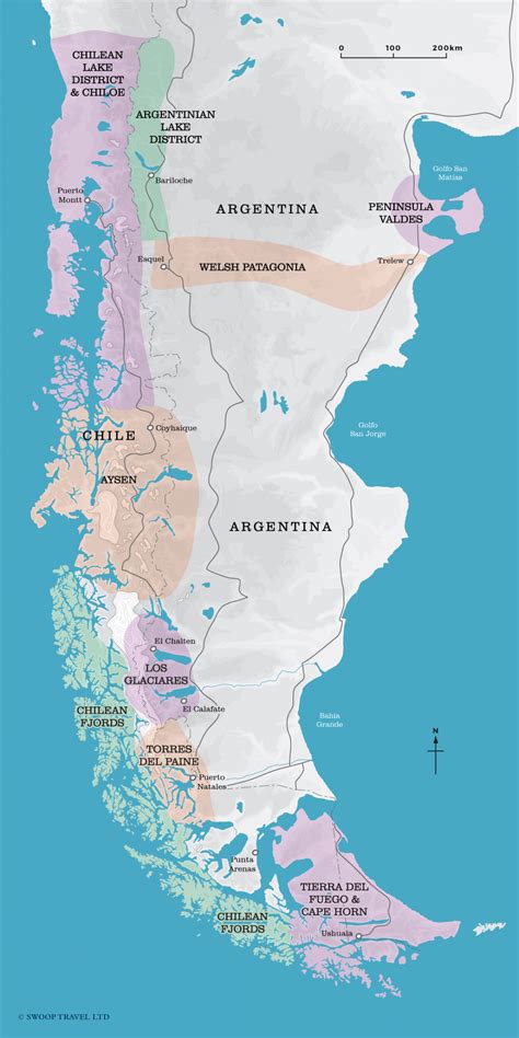 Swoop's Map of Patagonia | In patagonia, Patagonia, Region