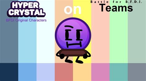 If HyperCrystal's BFDI Original Characters were on BFB Teams - YouTube