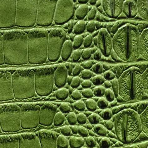 Green Alligator Vinyl Fabric | iFabric