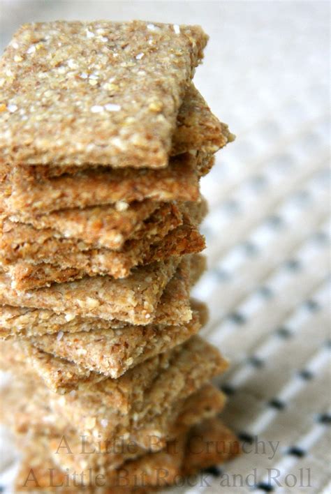 A Little Bit Crunchy A Little Bit Rock and Roll: Homemade Whole Grain Crackers