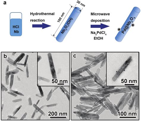 Synthesis, morphology and structure of Nb 3 O 7 (OH) nanorods and Pd@Nb... | Download Scientific ...