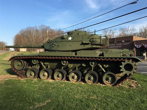 An M60A1 Patton. This tank is located at a National Guard armory about 8 miles (a quick and ...