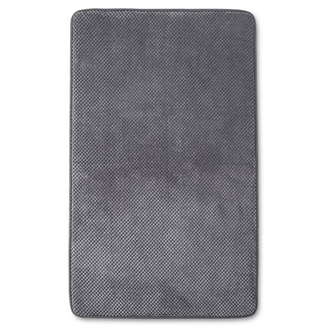 20"x34" Bubble Memory Foam Bath Rug Dark Gray - Threshold™ | Memory foam bath rugs, Patterned ...