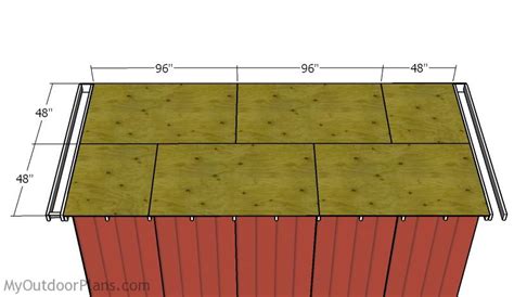 Fitting the roofing sheets | MyOutdoorPlans