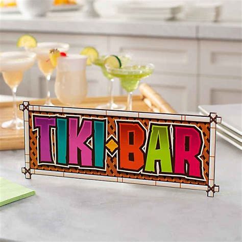 Tiki Bar Sign | Oriental Trading | Tiki bar signs, Tiki bar, Bar signs