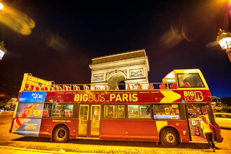 Paris Night Tour by Big Bus convertible bus - IntroducingParis.com