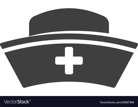 Nurse hat icon medical care design Royalty Free Vector Image