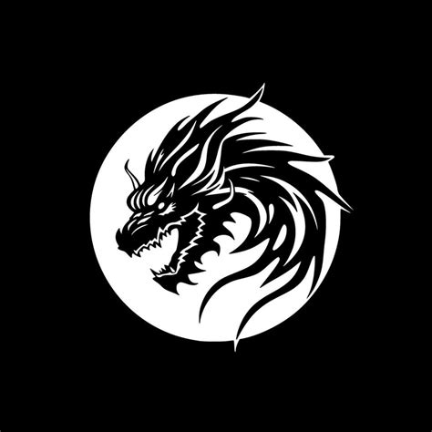 Dragon - Minimalist and Flat Logo - Vector illustration 35491607 Vector Art at Vecteezy