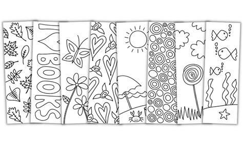 Free Printable Coloring Bookmarks For Kids Coloring Pages