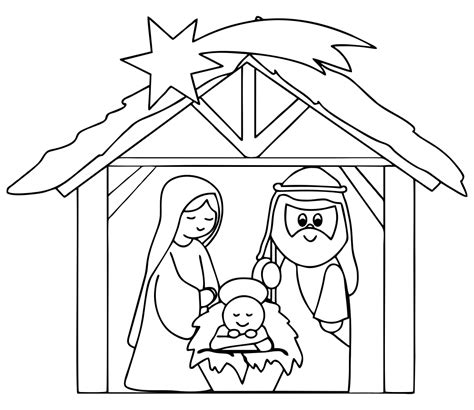 Nativity Coloring Pages