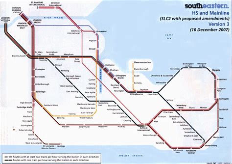 Rail Map For South East England