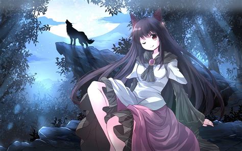 Cute Anime Wolf Girl Wallpapers - Top Free Cute Anime Wolf Girl Backgrounds - WallpaperAccess