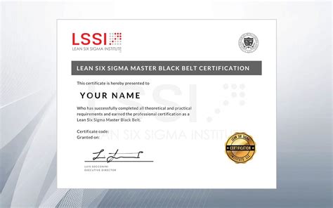 Lean Six Sigma Master Black Belt Self-paced Certification Training – LSSI Online