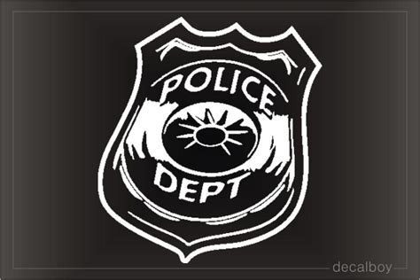 Police Badge Decals & Stickers | Decalboy