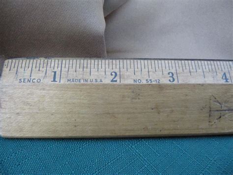 ANTIQUE WOODEN RULER, 12 Inch Solid Wood Senco Wood Ruler, Thick Heavy Senco Antique 12 Inch ...