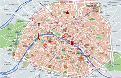 Detailed Map Of Paris - Carina Vivienne