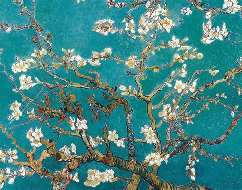 Vincent Van Gogh 1890, Almond Blossoms Grey, Fade Resistant HD Print Or Canvas | atelier-yuwa ...