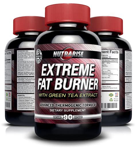 Extreme Thermogenic Fat Burner Weight Loss Pills For Men and Women - With Green | eBay