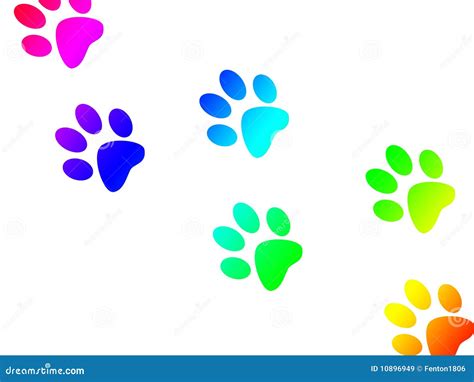 Paw Print Trail Royalty Free Stock Images - Image: 10896949