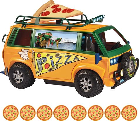 Amazon.com: Teenage Mutant Ninja Turtles: Mutant Mayhem Pizza Fire Delivery Van by Playmates ...