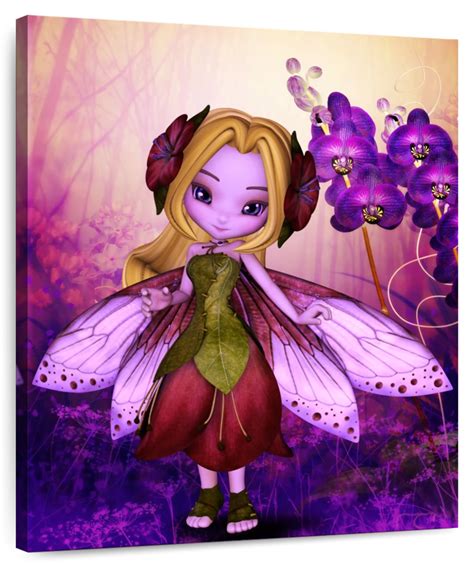 Purple Fairy Wall Art | Digital Art