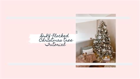 DIY Flocked CHristmas Tree - Teach Me Style - A style, beauty and life blog.