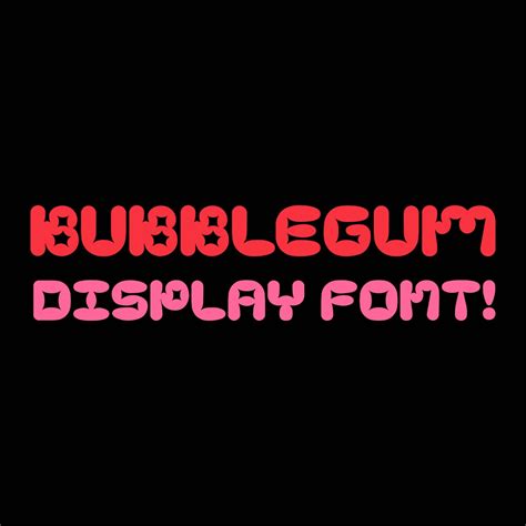 Bubblegum Display Font | Etsy