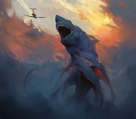 ArtStation - Shark, Vyacheslav Safronov | Mythical creatures art, Concept art characters ...