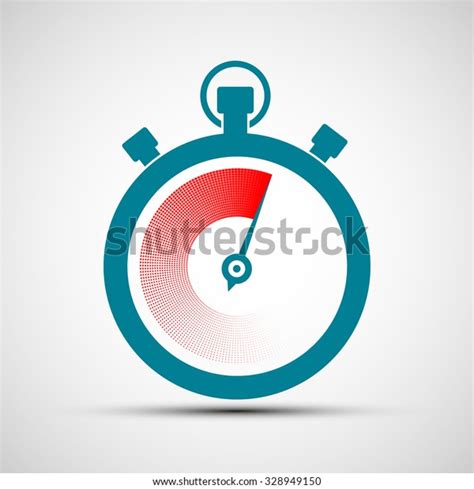 Logo Stopwatch Flat Design Stock Vector Stock Vector (Royalty Free) 328949150