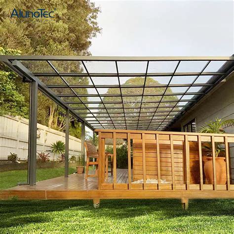 Polycarbonate Roof Aluminum Frame Gazebo Sun Shed Patio Awning - Buy polycarbonate roof ...