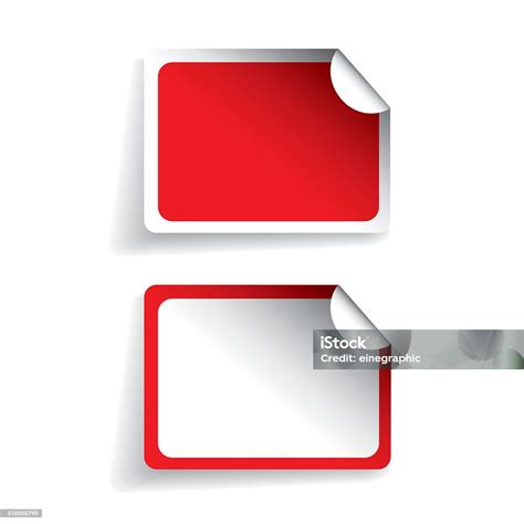 Blank Labels Or Stickers Vector Stock Illustration - Download Image Now ...