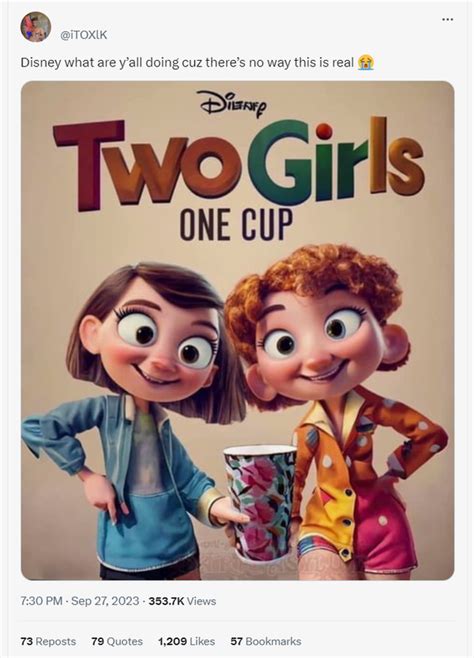 Sneak Peek at Poster for Upcoming Disney Film 'Two Girls, One Cup'? | Snopes.com