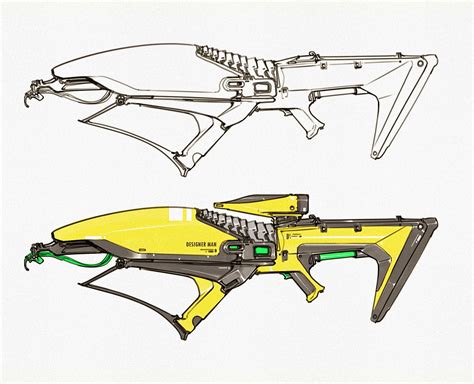 Futuristic Gun Drawing