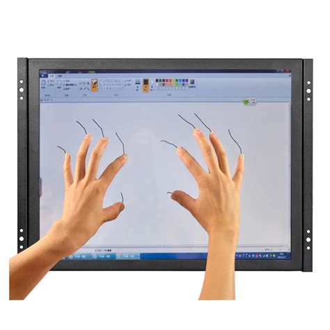 15 inch low cost capacitive touch screen monitor 1024*768 outdoor touch screen monitor with AV ...