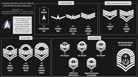 Space Force Enlisted Rank Insignia