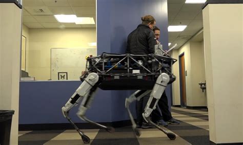 four-legged boston dynamics spot robot maneuvers like an animal