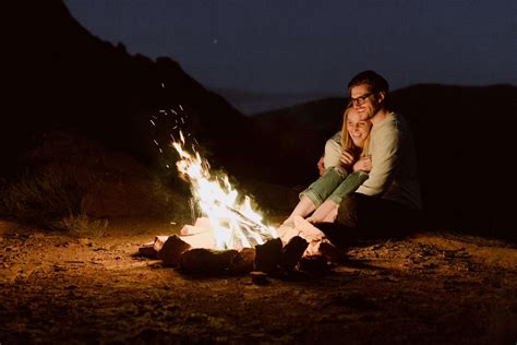 Campfire Couple Session | Camping photo, Wedding couple poses ...