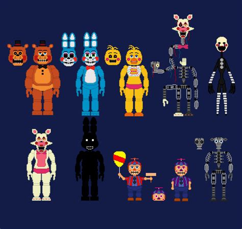 FNaF 2 Toy Animatronics by PromtheMAn360003 on DeviantArt