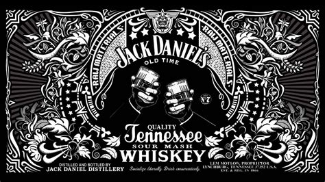 Download Jack Daniels' Logo For Beverage Brands Wallpaper | Wallpapers.com