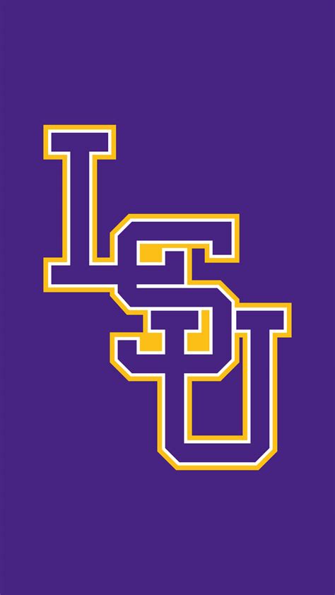 Download Lsu Logo On Purple Background Wallpaper | Wallpapers.com