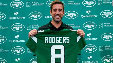 Aaron Rodgers introduced as New York Jets quarterback: 'It was a surreal day for me'