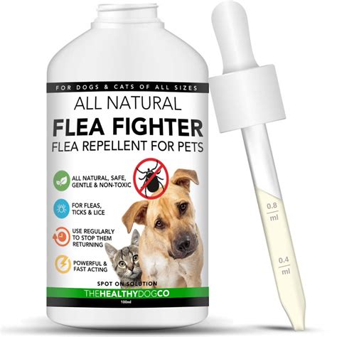 All Natural Flea Fighter for Dogs & Cats | Powerful Repellent for Fleas Ticks & Lice | The Best ...