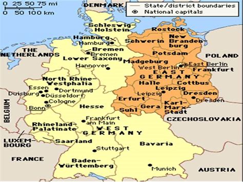 Map Of Germany During The Cold War - Map