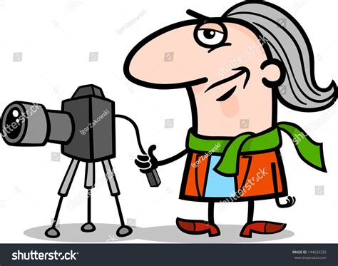 Cartoon Illustration Funny Photographer Artist Camera Stock Illustration 144633335 - Shutterstock