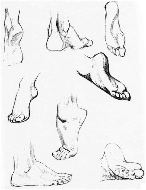 How to Draw the Foot : Drawing Feet and the Anatomy of them Reference Sheets - How to Draw Step ...