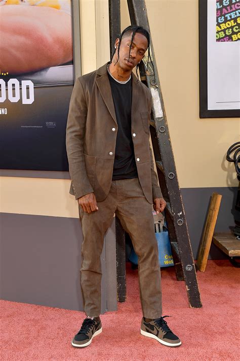 Travis Scott Air Jordan Low: Scott wore Nike Air Jordan 1 Low trainers on the red carpet ...